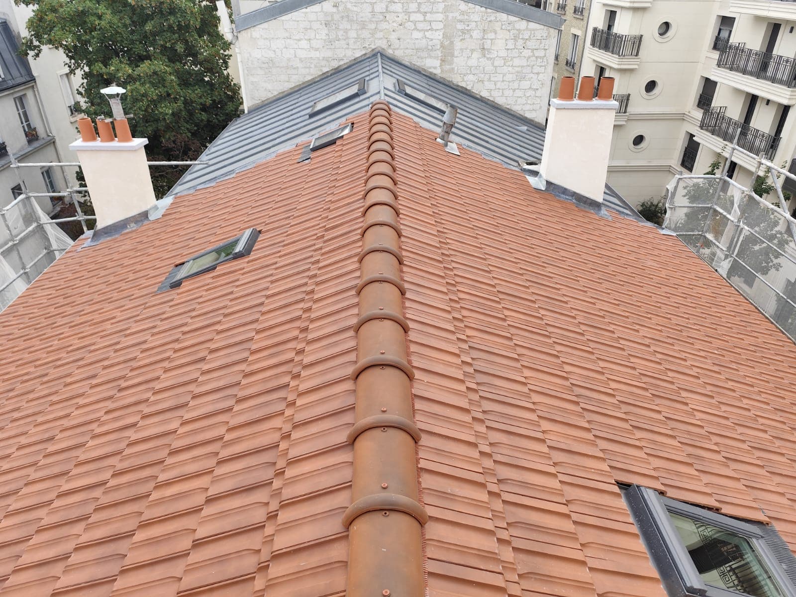 Après — Toiture ardoise — Paris 15ème